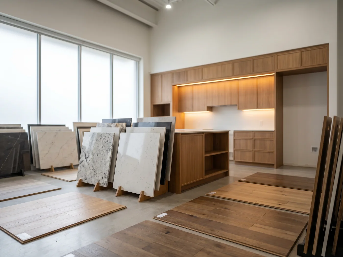 Homeworx building-supply showroom with cabinetry and countertops